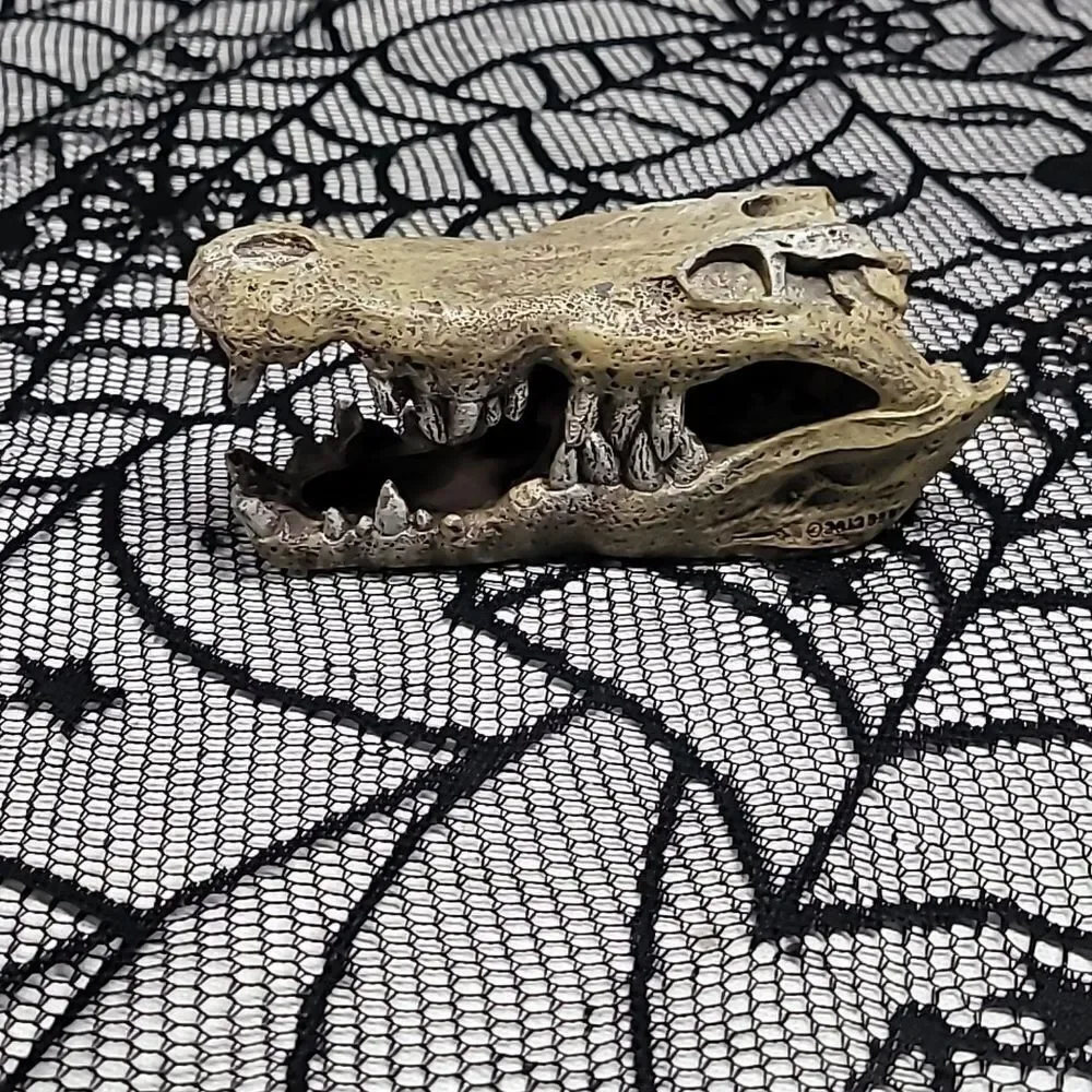 Crocodile Skull Fish Tank Aquarium Decoration
